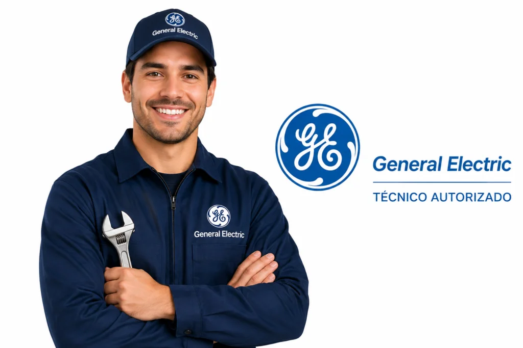 Técnico General Electric realizando mantenimiento preventivo en Bucaramanga